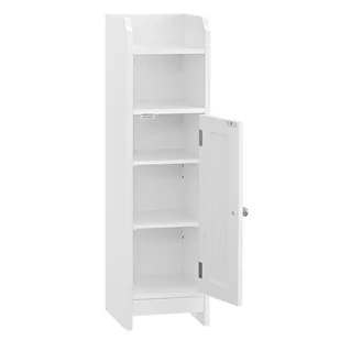 Biała wąska szafka łazienkowa 80 cm - Szafki łazienkowe - miniaturka - grafika 1