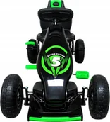 Jeździki dla dzieci - R-Sport GOKART G8 ZIELONY, gokart dziecięcy, pompowane koła - miniaturka - grafika 1