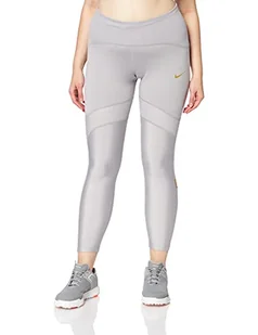Nike Spodnie damskie, szary (Atmosphere Grey/Metallic Gold), S - Spodnie damskie - miniaturka - grafika 1