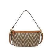 Torebki damskie - Fossil Jolie Brown skórzana lub zamszowa torba Crossbody dla kobiet, Lohbraun, jeden rozmiar - miniaturka - grafika 1