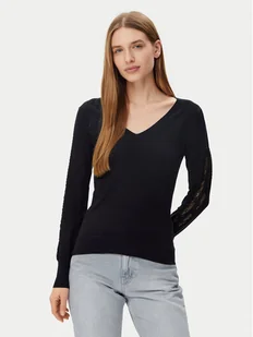 Morgan Sweter 251-MIELO Czarny Slim Fit - Swetry damskie - miniaturka - grafika 1