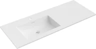 Umywalki - Mexen Otis umywalka wpuszczana w blat lewa 121 x 46,5 cm, biała mat - 25181201L - miniaturka - grafika 1