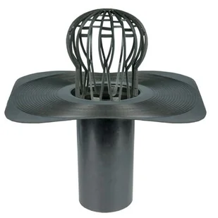 Wpust dachowy czarny 38 x 38 x 25 cm MAXPOL - Rynny i akcesoria - miniaturka - grafika 1