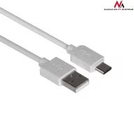 Kable USB - Maclean mctv-831 USB przewód przewód przyłączeniowy C-wtyczka na wtyk A kablem Super Speed 1 m, biały MCTV-831 - miniaturka - grafika 1