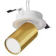 Lampy sufitowe - Lampa podtynkowa Focus S C048CL-U-1WMG Maytoni reflektorowa biała złota - miniaturka - grafika 1