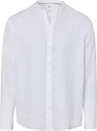 Koszule męskie - BRAX Lniana koszula męska Lars U AIRWASHED lniana koszula w stylu Lniana, biała, L, biały, L - miniaturka - grafika 1