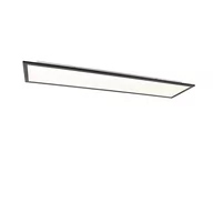 Oprawy, klosze i abażury - QAZQA Nowoczesna lampa sufitowa czarna z diodą LED 120 cm - Liv - miniaturka - grafika 1
