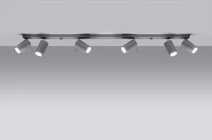 Sollux Lighting Plafon RING 6L szary - Lampy sufitowe - miniaturka - grafika 7
