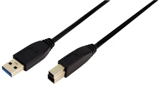 LogiLink USB 3.0 kabel, typ A/B, 3 m 4260113571026 - Kable światłowodowe - miniaturka - grafika 1