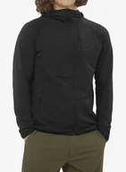 Bluzy sportowe męskie - Bluza z kapturem Salomon Essential Lightwarm HD - deep black - miniaturka - grafika 1