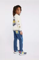 Swetry dla chłopców - Kenzo Kids kardigan dziecięcy kolor beżowy lekki - Kenzo kids - miniaturka - grafika 1