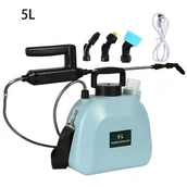 Opryskiwacze - Opryskiwacz akumulatorowy o pojemności 5 l z 3 dyszami rozpylającymi, opryskiwacz elektryczny z uchwytem ładowanym przez USB, chowana różdżka - miniaturka - grafika 1