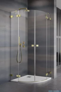 Radaway Essenza Pro Brushed Gold Pdd kabina 80x100 cm szczotkowane złoto 10095080-99-01L/10095100-99-01R - Kabiny prysznicowe - miniaturka - grafika 1