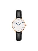 Zegarki męskie - Daniel Wellington Zegarek Petite Roman Numerals Shieffield DW00100683 Czarny - miniaturka - grafika 1