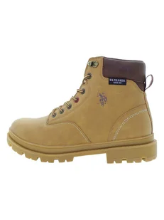 U.S. Polo Assn. Botki w kolorze jasnobrązowym - Botki damskie - miniaturka - grafika 1