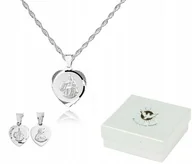 Biżuteria dla dzieci - CHRZEST ŚW. Srebrny łańcuszek 50 cm MEDALIK LM52X - miniaturka - grafika 1