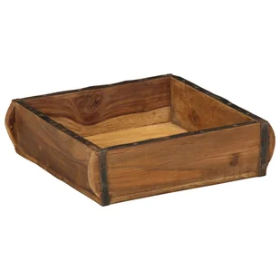 vidaXL Taca 31x29x10 cm z litego drewna z odzysku - Pokrowce na ubrania - miniaturka - grafika 1