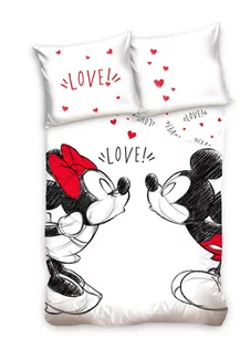 Pościel dla dzieci - Carbotex pościel 160x200 Disney Myszka Miki i Minnie MCK209205 - grafika 1