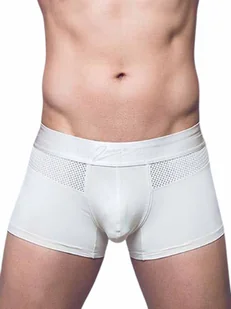 2EROS - Bokserki męskie - 2EROS AKTIV Boreas Trunk Whitecap Gray - Beige - 1 x rozmiar S - Majtki męskie - miniaturka - grafika 1