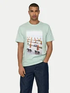 Koszulki męskie - Only & Sons T-Shirt Kolton 22028735 Zielony Regular Fit - miniaturka - grafika 1