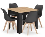 Stoły - Kwadratowy stół z krzesłami F9-F66 - miniaturka - grafika 1