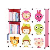 Regały - Szafa Modułowa Regał Garderoba Dla Dzieci – Różowa - miniaturka - grafika 1