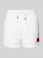 Kąpielówki męskie - Spodenki kąpielowe o kroju regular fit z naszywką logo model ‘DOMINICA’ - miniaturka - grafika 1