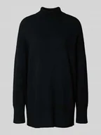 Swetry damskie - Golf o kroju relaxed fit z dzianiny z dodatkiem wełny model ‘AQUARIUS’ - miniaturka - grafika 1