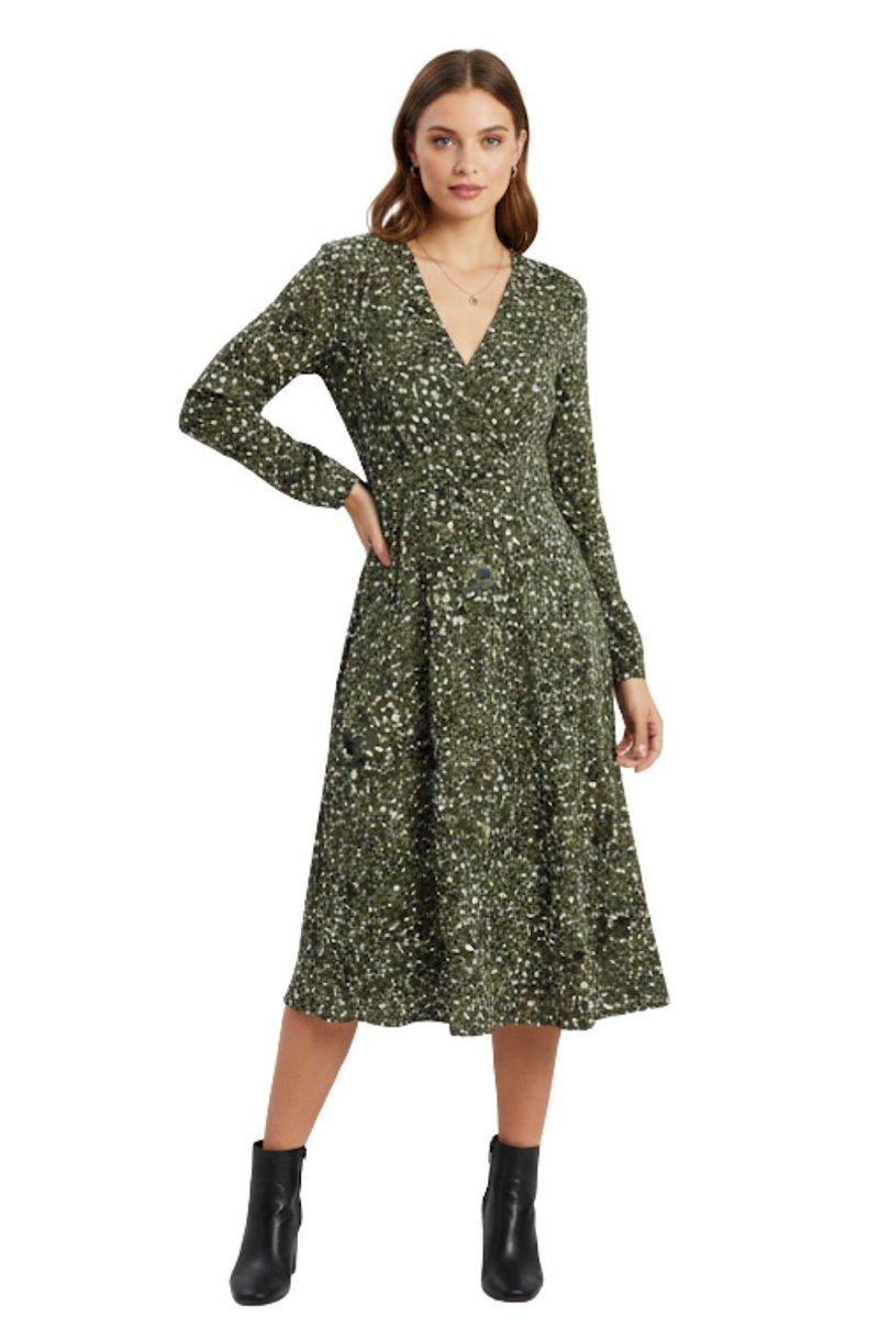 Sukienka damska Only Mia prosta wiązana zielona-S