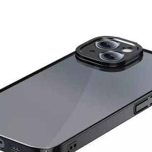 Zestaw ochronny Baseus Glitter przeźroczyste etui i szkło hartowane do iPhone 14 Plus (czarny) - Etui i futerały do telefonów - miniaturka - grafika 6