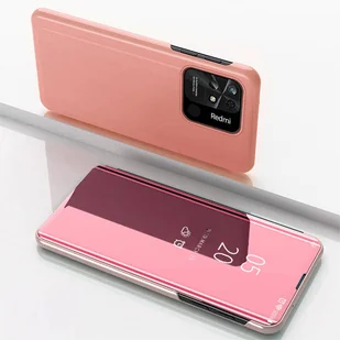 Clear View Case etui Xiaomi Redmi 10C pokrowiec z klapką różowe - Etui i futerały do telefonów - miniaturka - grafika 2