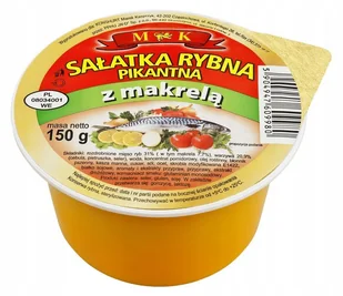 MK Sałatka Rybna Pikantna z Makrelą 150g - Konserwy i dania rybne - miniaturka - grafika 1