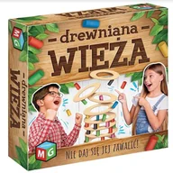 Zabawki zręcznościowe - Multigra Drewniana wieża - Multigra - miniaturka - grafika 1