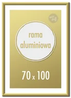 Ramki na zdjęcia - Ramka na zdjęcia 70x100 cm Ramki aluminiowe 100x70 cm złota - miniaturka - grafika 1