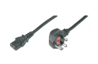 Kable komputerowe i do monitorów - Assmann Kabel zasilający DIGITUS MAINS CABLE UK PLUG AK-440107-018-S - miniaturka - grafika 1