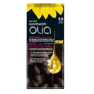 Garnier Olia farba do włosów 5.0 Brąz 66669-uniw - Farby do włosów i szampony koloryzujące - miniaturka - grafika 2