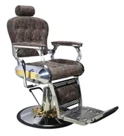 Fotele fryzjerskie - Fotel fryzjerski barberski hydrauliczny do salonu fryzjerskiego barber shop Diodor Barberking - miniaturka - grafika 1