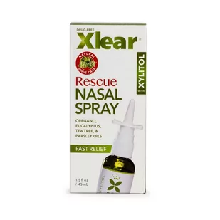 Rescue Xlear - płyn do płukania nosa 45ml - Wzrok i słuch - miniaturka - grafika 1