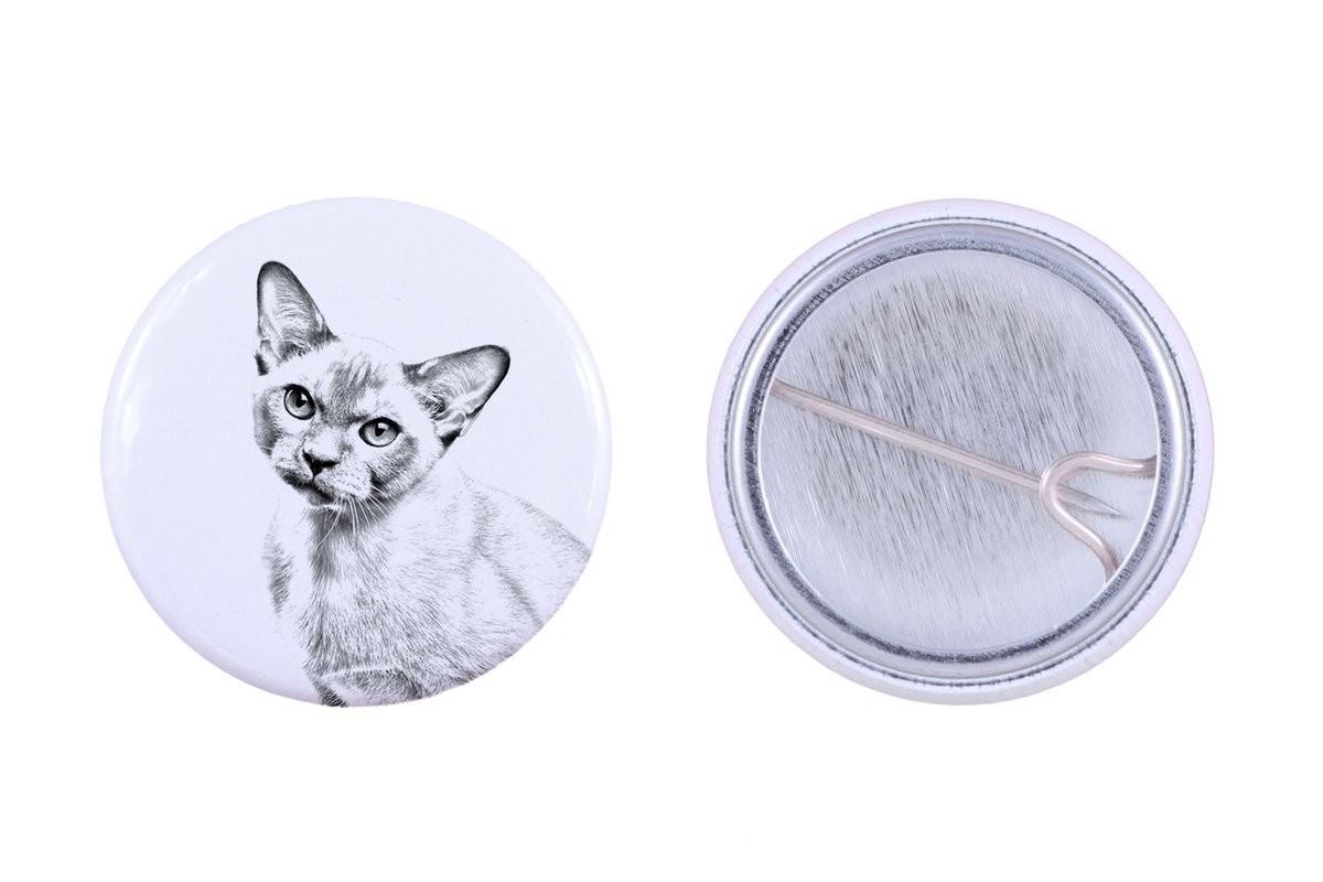 Kot burmański - ozdoba plecaka, personalizowana przypinka, idealny gadżet dla miłośników zwierząt marki Art-Dog