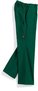 BP 1469-720-74-56 spodnie robocze, z elastyczną częścią tylną, wzmacniana bawełna 305,00 g/m², zielony średni, 56 - Spodnie męskie - miniaturka - grafika 1