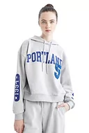 Swetry damskie - DeFacto Sweter z długim rękawem damski – okrągły dekolt bluza damska (szary melanż, L), szary melanż, L - miniaturka - grafika 1