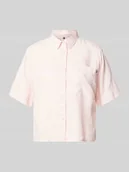 Koszule damskie - Bluzka koszulowa z detalem z logo - miniaturka - grafika 1