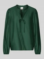 Bluzki damskie - Bluzka o kroju regular fit z falbanami model ‘KARLANI’ - miniaturka - grafika 1