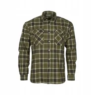 Koszule męskie - Koszula męska flanelowa Pinewood Harjedalen, oliwka/khaki 5XL - miniaturka - grafika 1