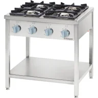 Piece, kotły  i płyty grzejne gastronomiczne - Kuchnia gazowa wolnostojąca, skręcana, 800x700, 24.0 kW, G20/20 mbar STALGAST 978531 - miniaturka - grafika 1