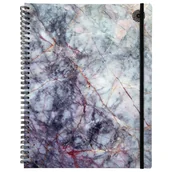 Notesy i bloczki - Marble Brulion Na Spirali 66K A4 Kratka Z Gumką - miniaturka - grafika 1