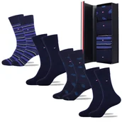 Skarpetki męskie - Tommy Hilfiger Zestaw Prezentowy Skarpety Męskie Długie 4 pary 39/42 - miniaturka - grafika 1