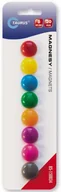 Magnesy - MAGNESY OKRĄGŁE MOCNE ŚREDNICA 20MM 8 SZTUK, KOLOROWE - miniaturka - grafika 1