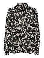 Bluzki damskie - VERO MODA Bluzka damska, Czarny/Aop: cila, L - miniaturka - grafika 1