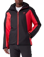 Kurtki męskie - 4F Męska kurtka męska SKI KUMN002 Dżinsy, Red, 3XL, Sieć, 3XL - miniaturka - grafika 1